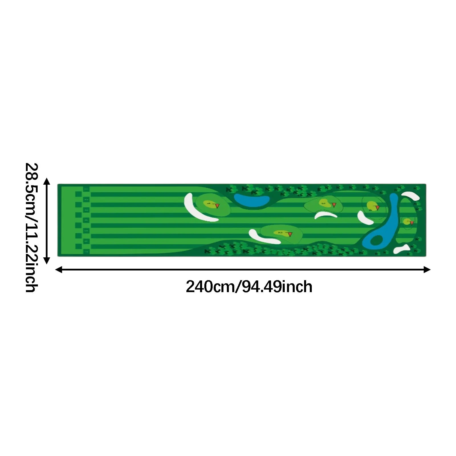 Indoor Golf Putting Mat | Skai Practice Putting Green for Home & Office