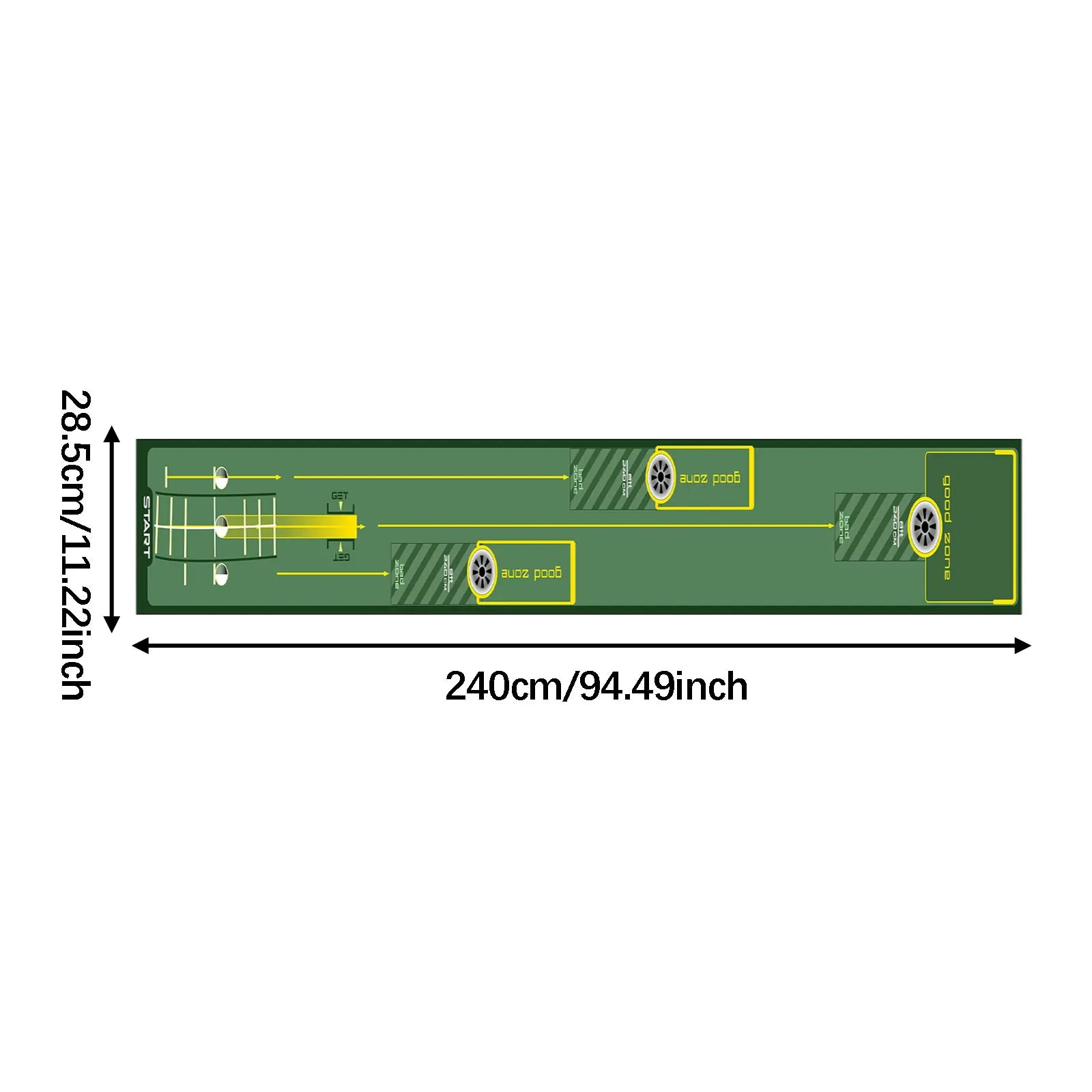 Indoor Golf Putting Mat | Skai Practice Putting Green for Home & Office