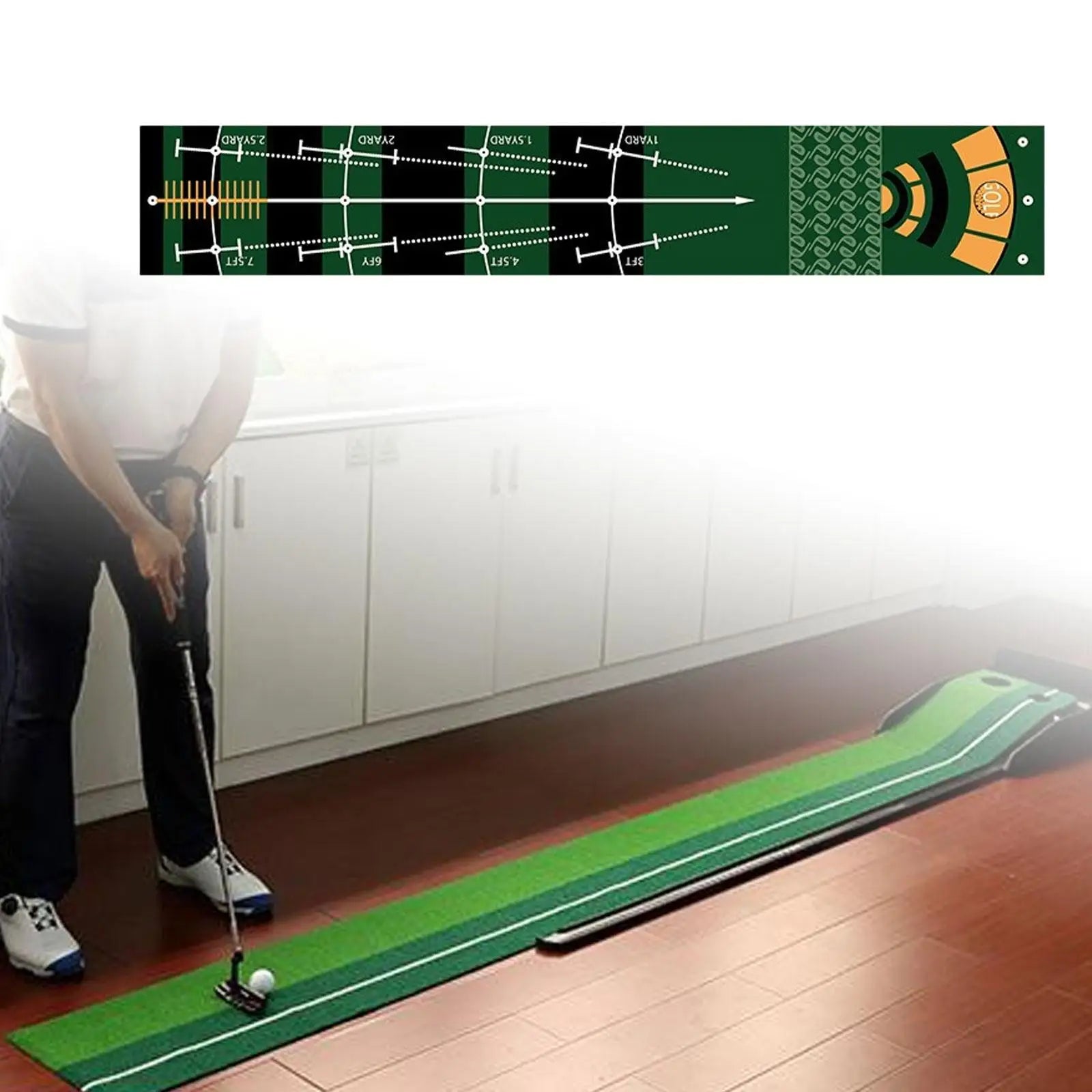 Indoor Golf Putting Mat | Skai Practice Putting Green for Home & Office