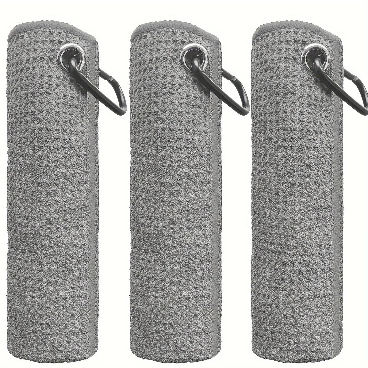 Microfiber Golf Towel Set | 3-Pack Golf Bag Towels with Clip | Skai Golf