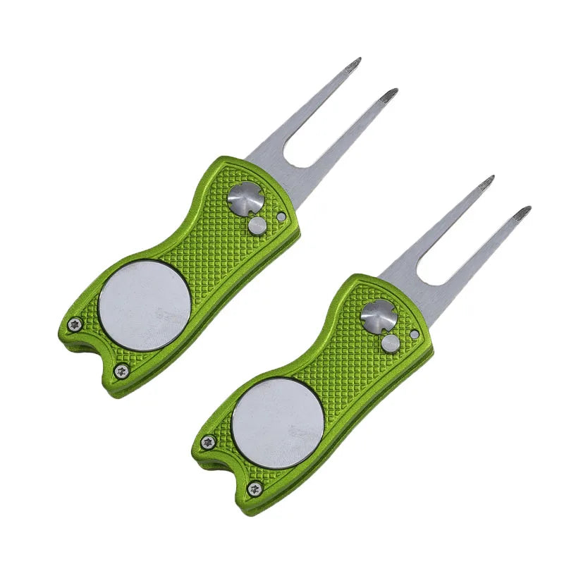 Foldable Golf Divot Repair Tool with Magnetic Ball Marker | Skai Golf