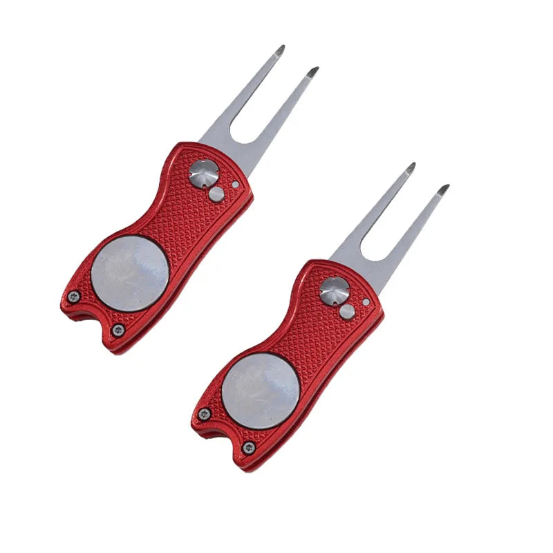 Foldable Golf Divot Repair Tool with Magnetic Ball Marker | Skai Golf