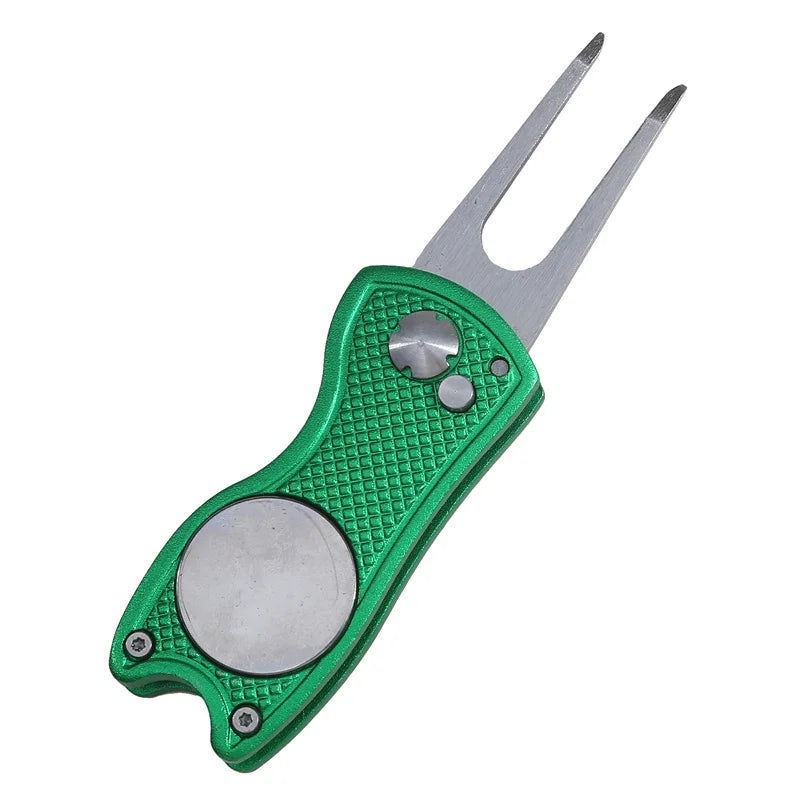 Foldable Golf Divot Repair Tool with Magnetic Ball Marker | Skai Golf