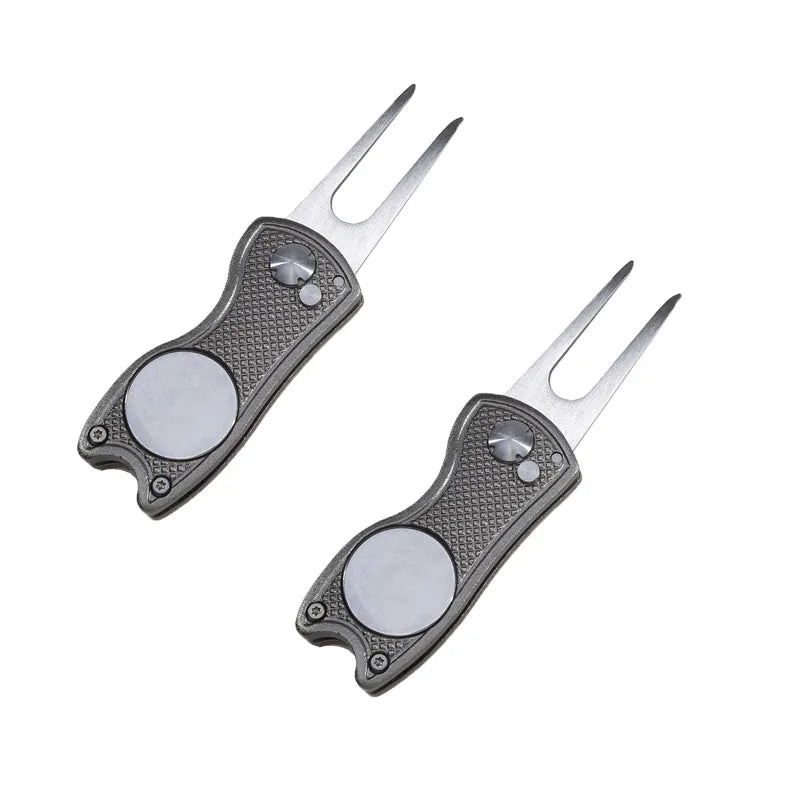 Foldable Golf Divot Repair Tool with Magnetic Ball Marker | Skai Golf