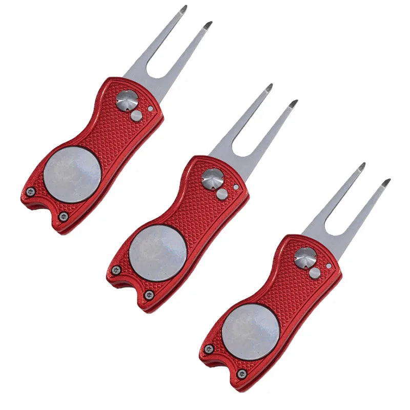 Foldable Golf Divot Repair Tool with Magnetic Ball Marker | Skai Golf