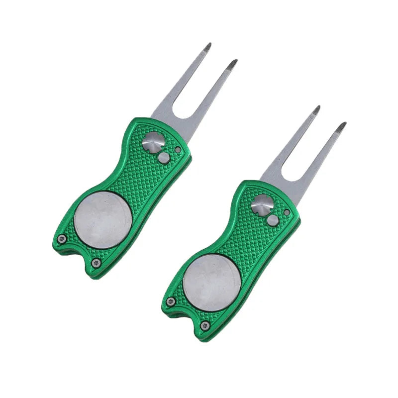Foldable Golf Divot Repair Tool with Magnetic Ball Marker | Skai Golf