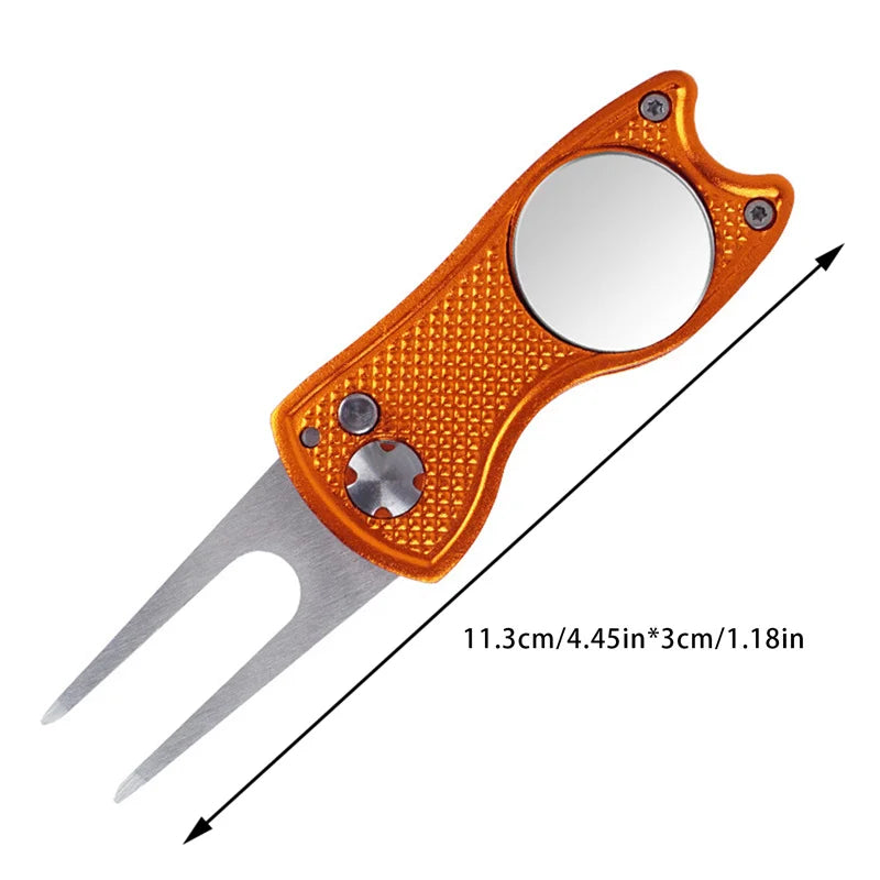Foldable Golf Divot Repair Tool with Magnetic Ball Marker | Skai Golf