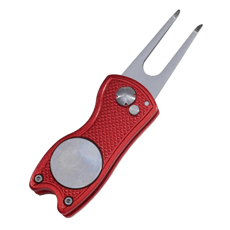 Foldable Golf Divot Repair Tool with Magnetic Ball Marker | Skai Golf