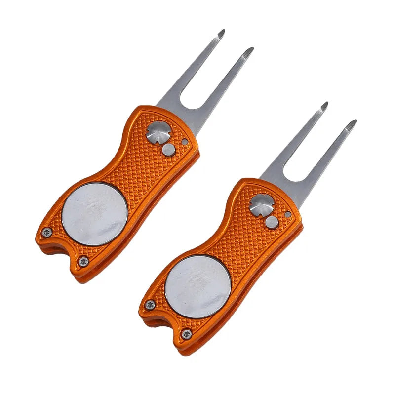 Foldable Golf Divot Repair Tool with Magnetic Ball Marker | Skai Golf