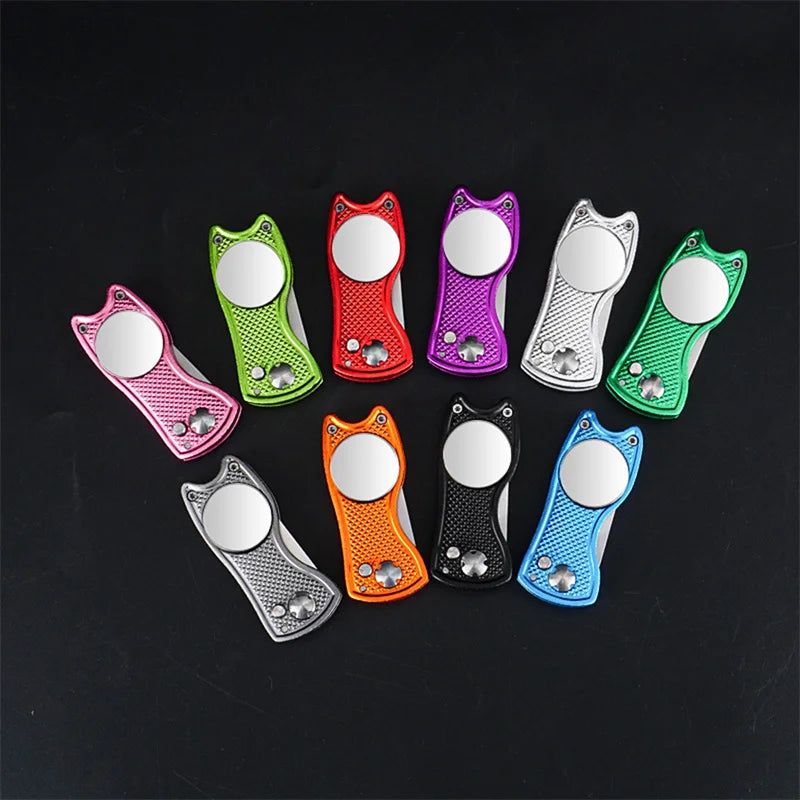 Foldable Golf Divot Repair Tool with Magnetic Ball Marker | Skai Golf