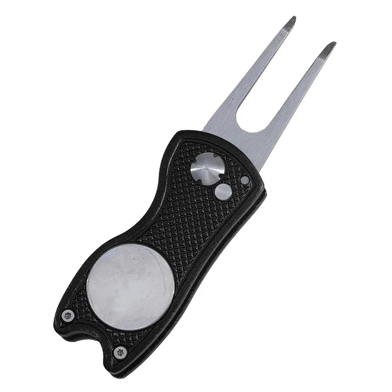 Foldable Golf Divot Repair Tool with Magnetic Ball Marker | Skai Golf