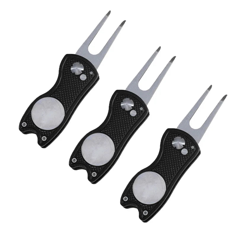 Foldable Golf Divot Repair Tool with Magnetic Ball Marker | Skai Golf